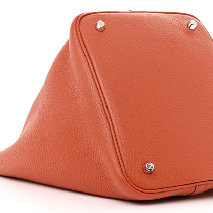 Hermes Taurillon Clemence Picotin Lock 22 PM Terre Battue 9 of 11