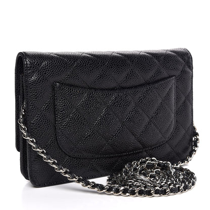 Chanel Caviar Quilted Wallet On Chain WOC Black 3 of 9