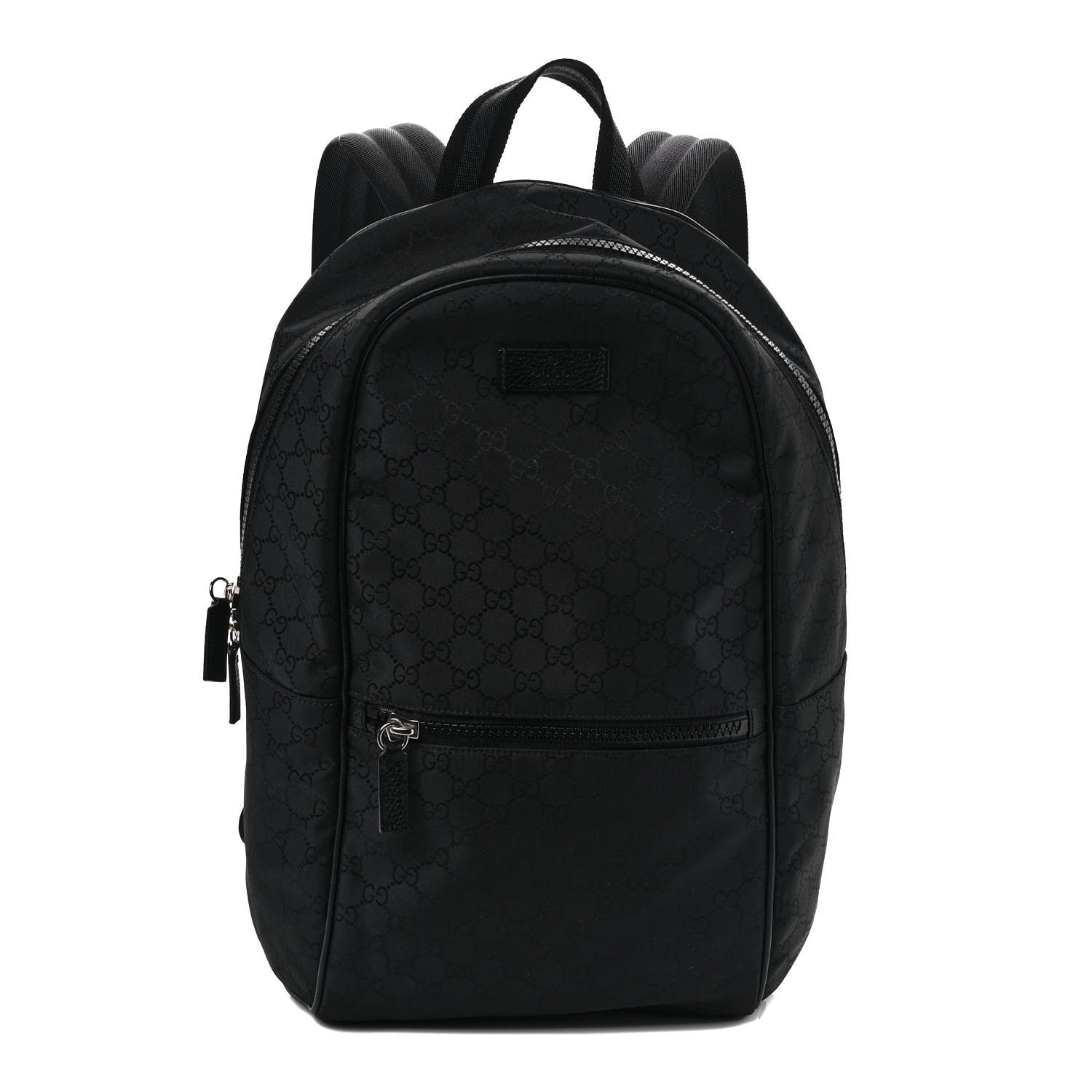 Gucci Nylon Monogram Slim Backpack Black 1 of 8
