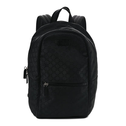Gucci Nylon Monogram Slim Backpack Black 1 of 8