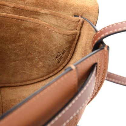 Loewe Grained Calfskin Mini Gate Crossbody Bag Caramel Pecan 9 of 10