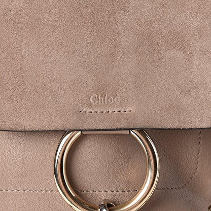Chloe Suede Calfskin Medium Faye Backpack Motty Grey 8 of 10