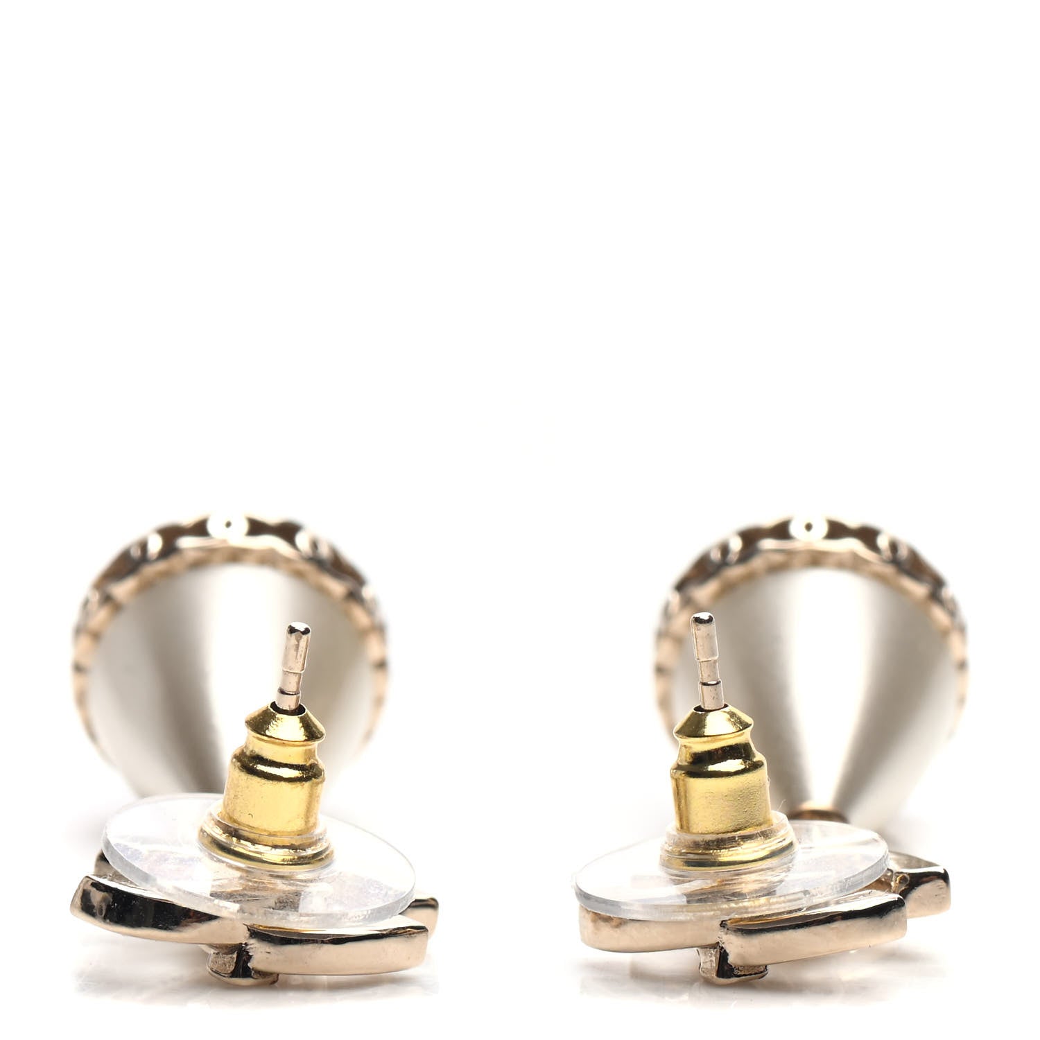 Chanel Crystal Bead Divine Highness Drop Earrings Gold 3 of 5