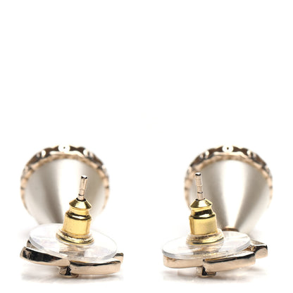 Chanel Crystal Bead Divine Highness Drop Earrings Gold 3 of 5