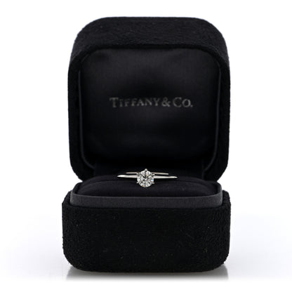 Tiffany Platinum Diamond .46ct Solitaire Engagement Ring 48 4.5 6 of 6