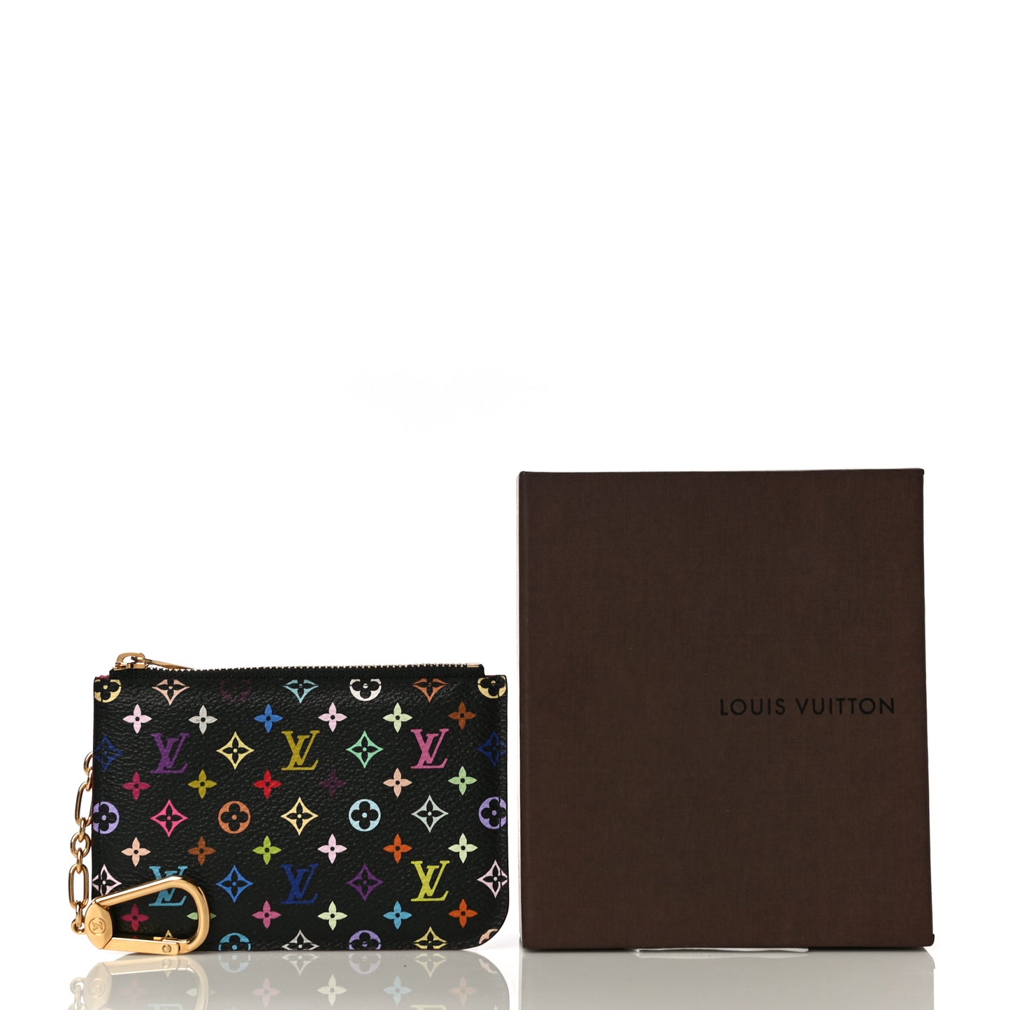 Monogram Multicolor Key Pouch Black Grenade