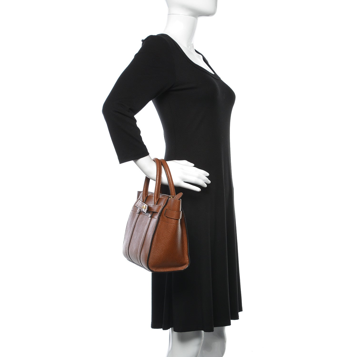 Mulberry Small Classic Grain Mini Zipped Bayswater Oak 3 of 9