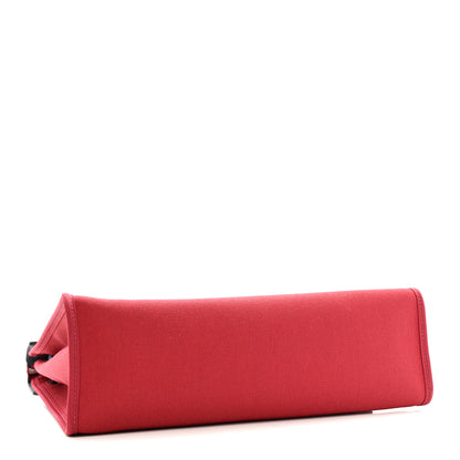 Hermes Military Toile Vache Hunter Herbag Zip 31 PM Rouge Grenat Bleu Saphir 5 of 14