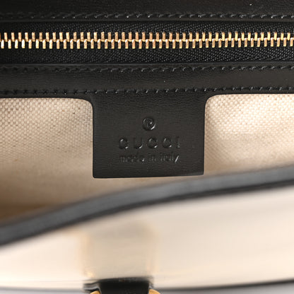 Gucci Boarded Dyana Lux Calfskin Bi-Color Small Jackie 1961 Hobo Mystic White Black 5 of 9