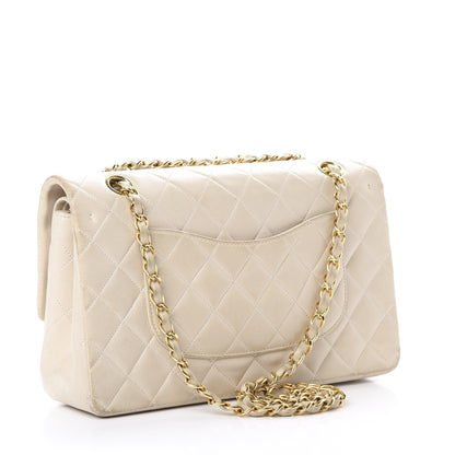 Chanel Lambskin Quilted Medium Double Flap Beige 2 of 22