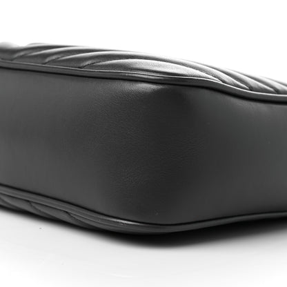 Saint Laurent Calfskin Matelasse Monogram Lou Camera Bag Asphalt 9 of 9