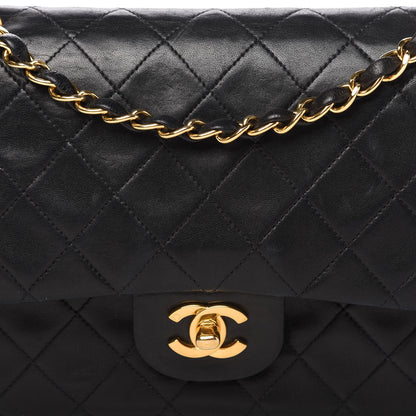 Chanel Lambskin Quilted Medium Double Flap Black 10 of 10