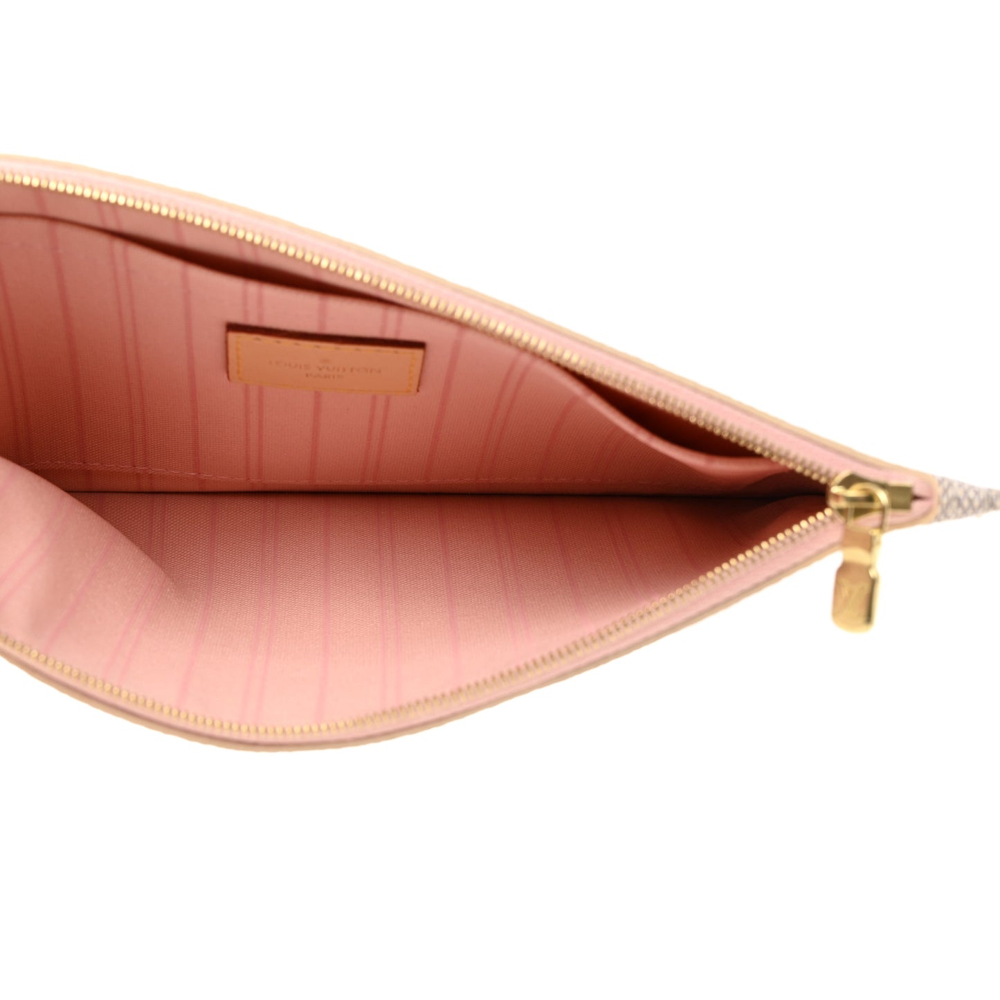 Damier Azur Neverfull MM GM Pochette Rose Ballerine