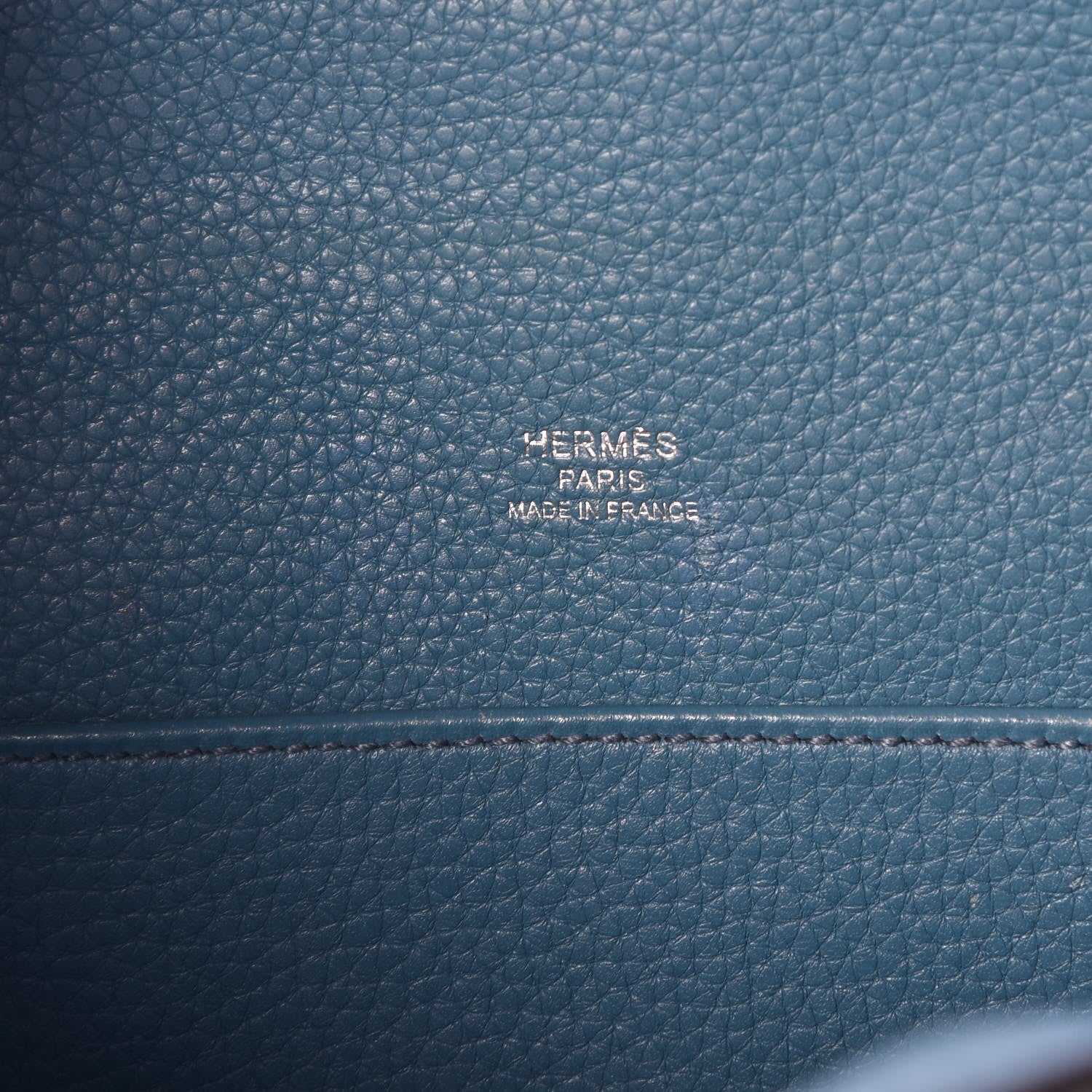 Hermes Taurillon Clemence Sac Good News PM Blue Jean 6 of 7
