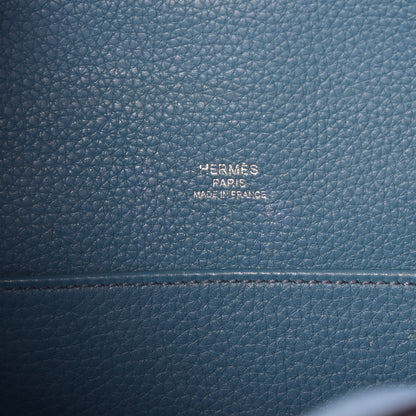 Hermes Taurillon Clemence Sac Good News PM Blue Jean 6 of 7