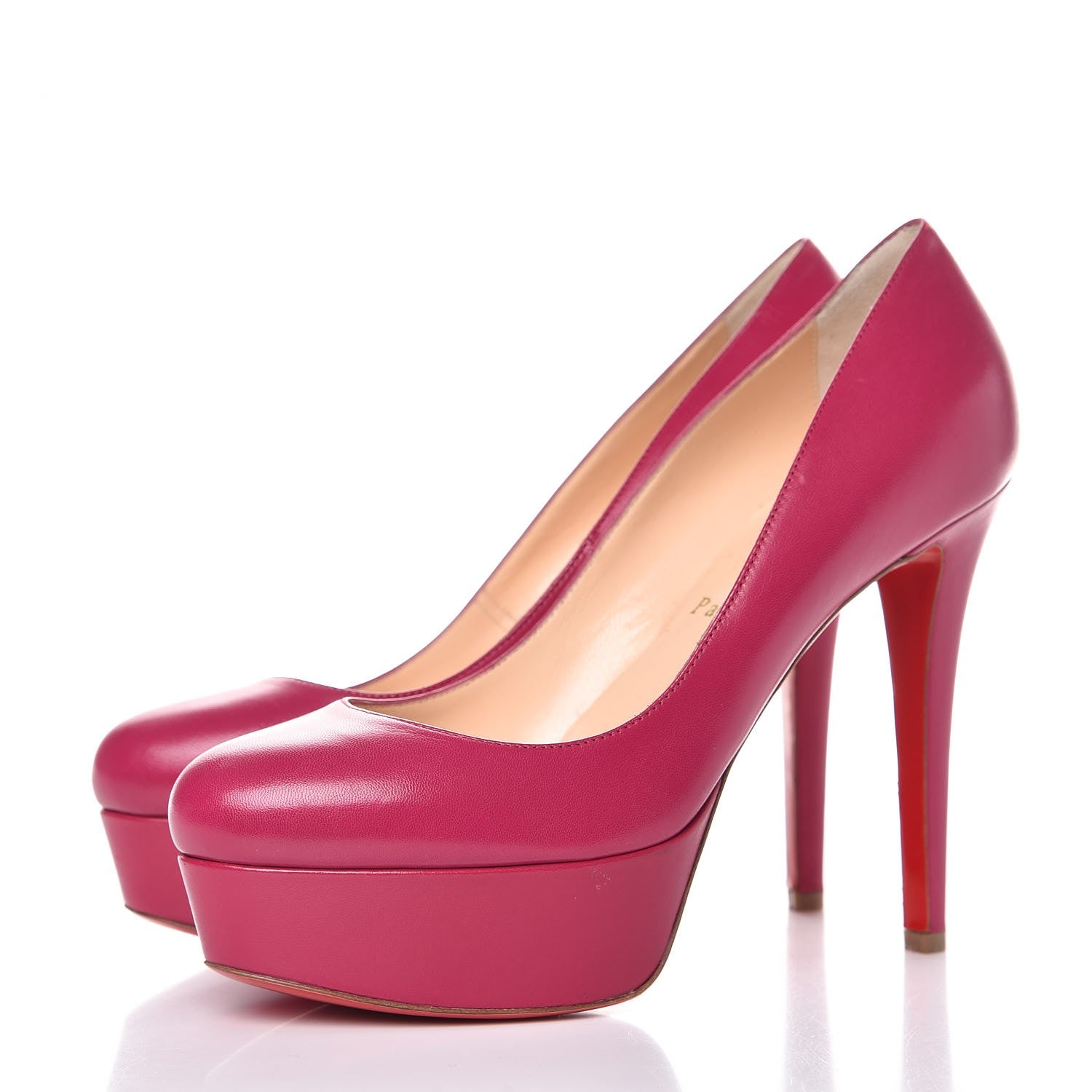 Christian Louboutin Kid Bianca 120 Pumps 37 Grenadine 3 of 9