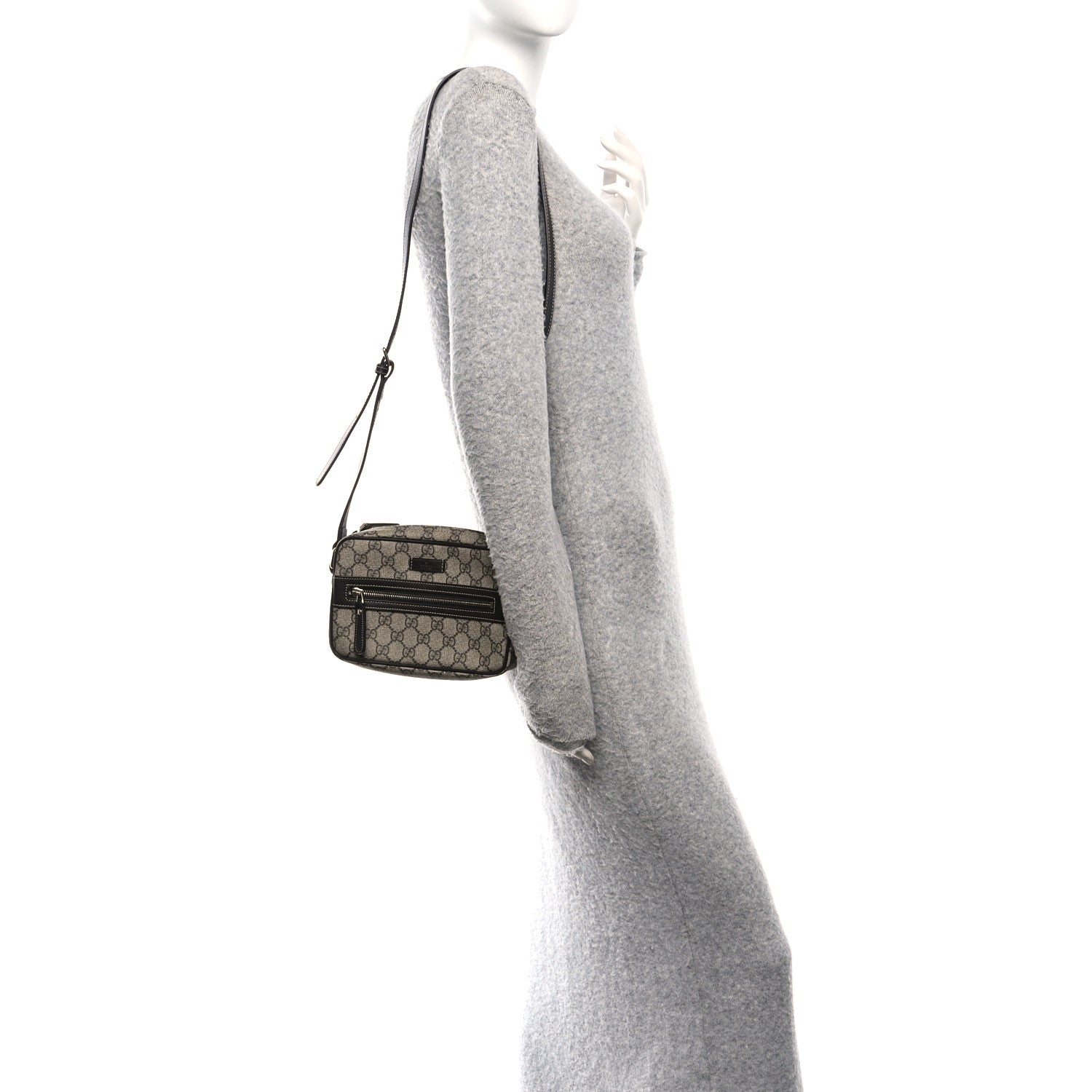 Gucci GG Plus Monogram Small Shoulder Bag Dark Brown 2 of 12
