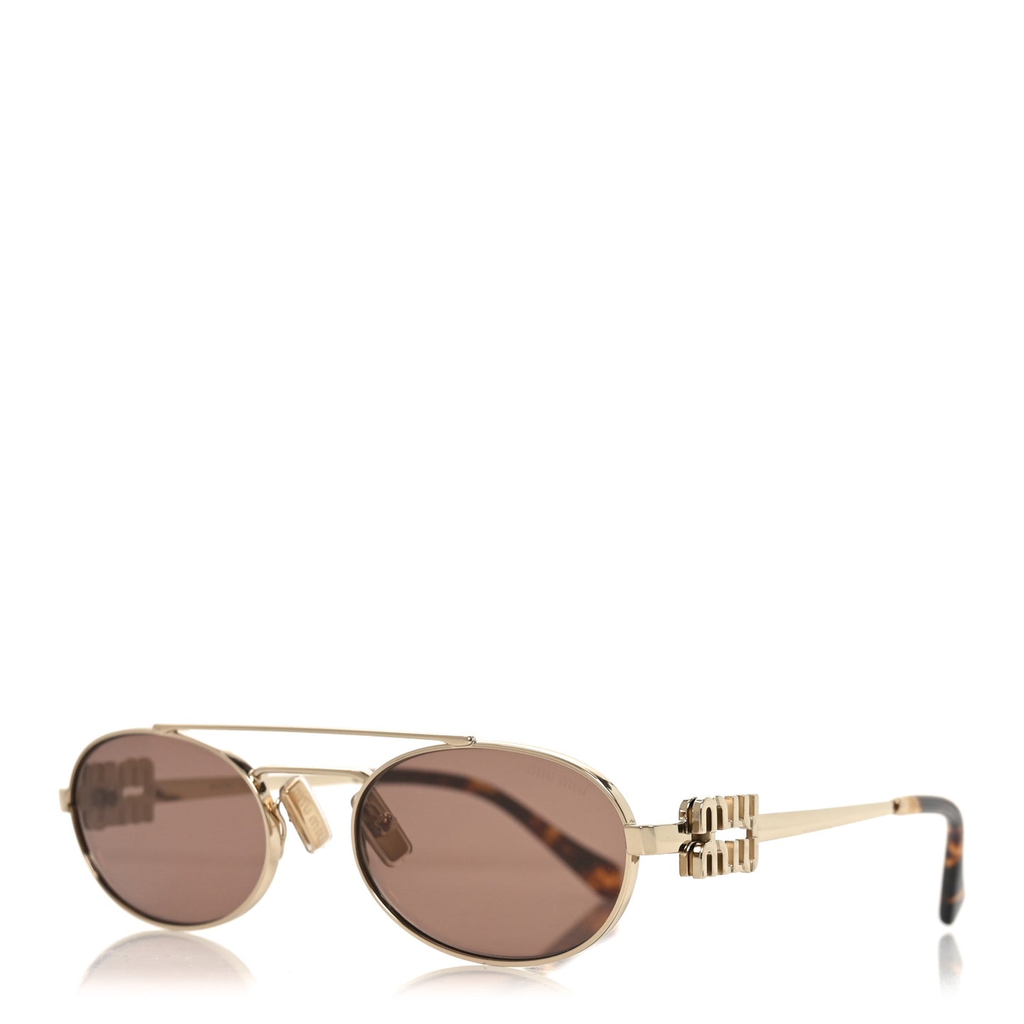 Metal Logo Sunglasses SMU54Z Brown