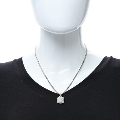 David Yurman Sterling Silver 14K Yellow Gold Diamond 11mm Albion Pendant Necklace 2 of 5