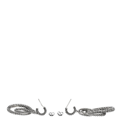 John Hardy Sterling Silver Classic Chain Interlocking Drop Earrings 3 of 5