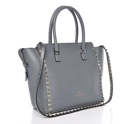 Valentino Garavani Vitello Rockstud Double Handle Tote Stone 3 of 7