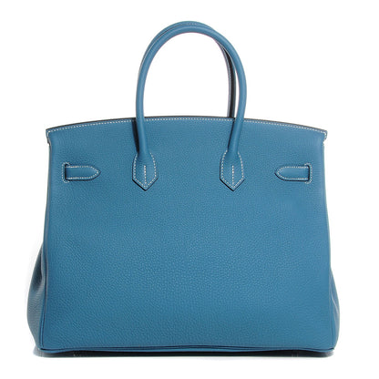 Hermes Togo Birkin 35 Blue Jean 4 of 27