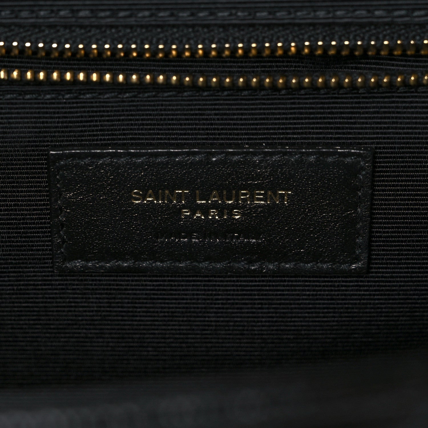 Saint Laurent Grain De Poudre Textured Mixed Matelasse Large Triquilt Monogram Satchel Black 6 of 9