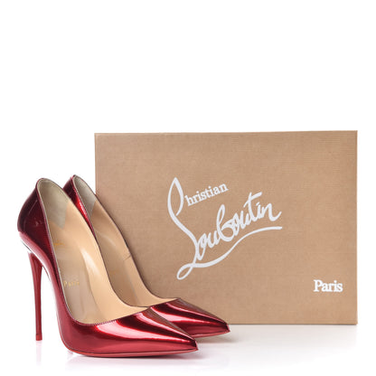 Christian Louboutin Metallic Patent So Kate 120 Pumps 36.5 Loubi 8 of 8
