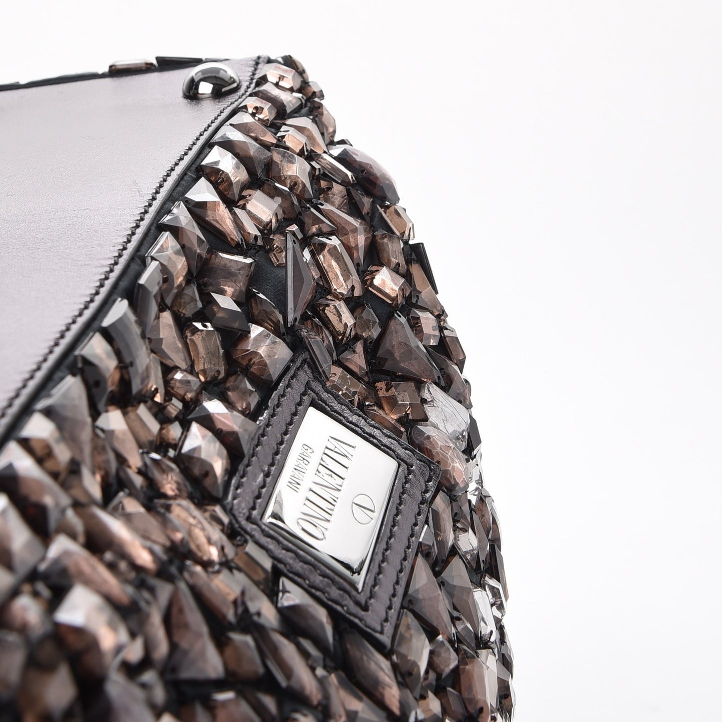 Vitello Crystal Ombre Tote Black