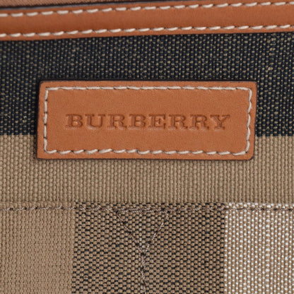 Burberry Canvas Mega Check Medium Susanna Hobo Saddle Brown 9 of 9