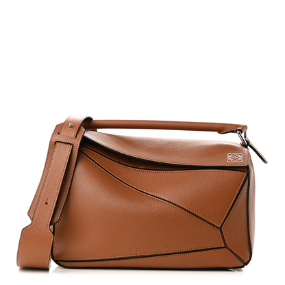 Loewe Calfskin Medium Puzzle Bag Tan 1 of 9