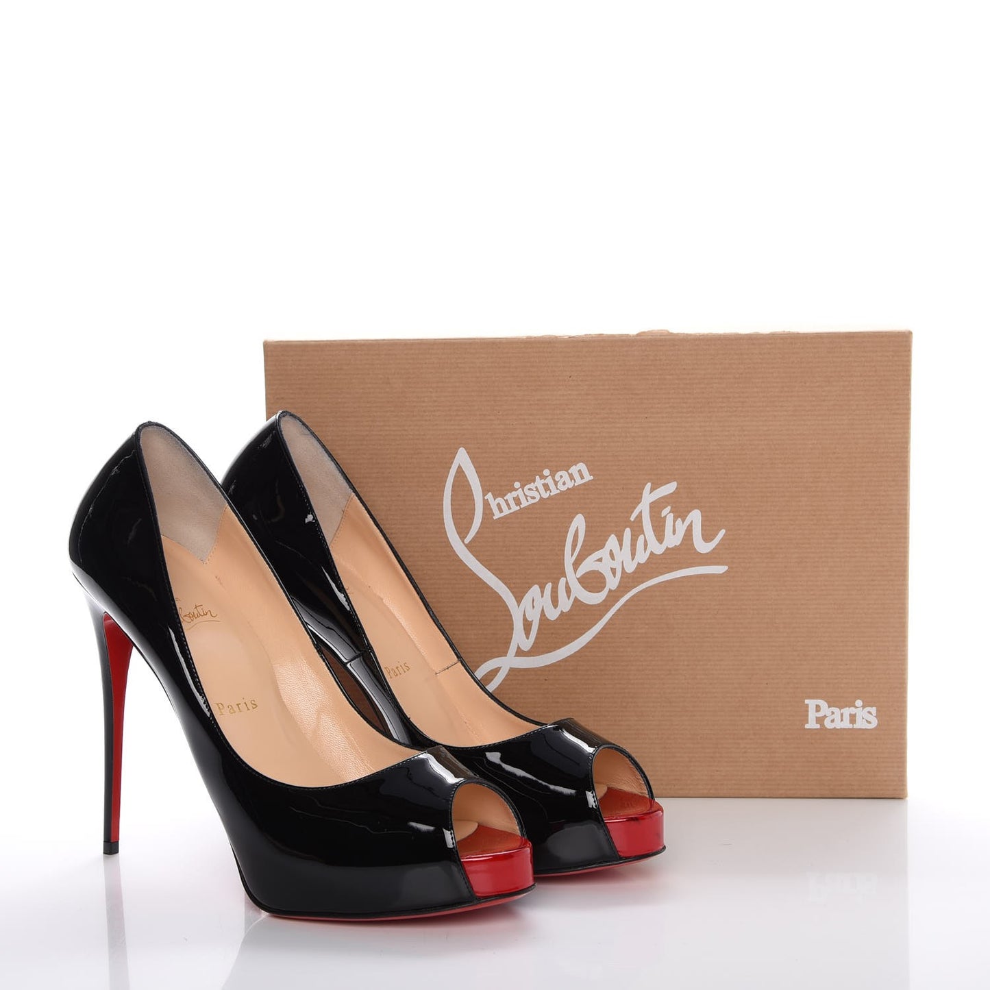Patent New Very Prive 120 Pumps 40 Black Red