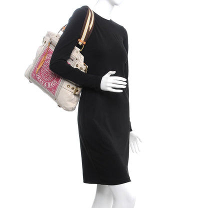 Louis Vuitton Toile Globe Shopper Cabas MM Red 2 of 7