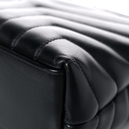 Saint Laurent Calfskin Y Quilted Monogram Small Loulou Chain Satchel Black 11 of 15