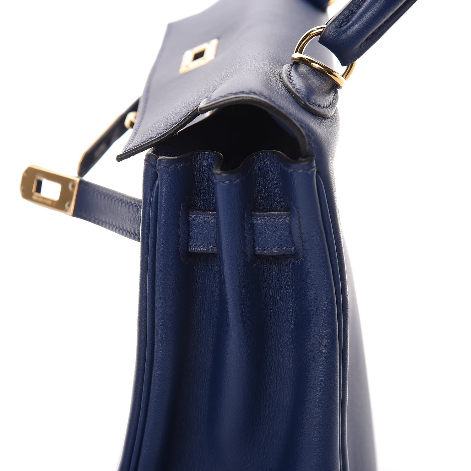 Hermes Swift Kelly Retourne 25 Bleu Saphir 18 of 39