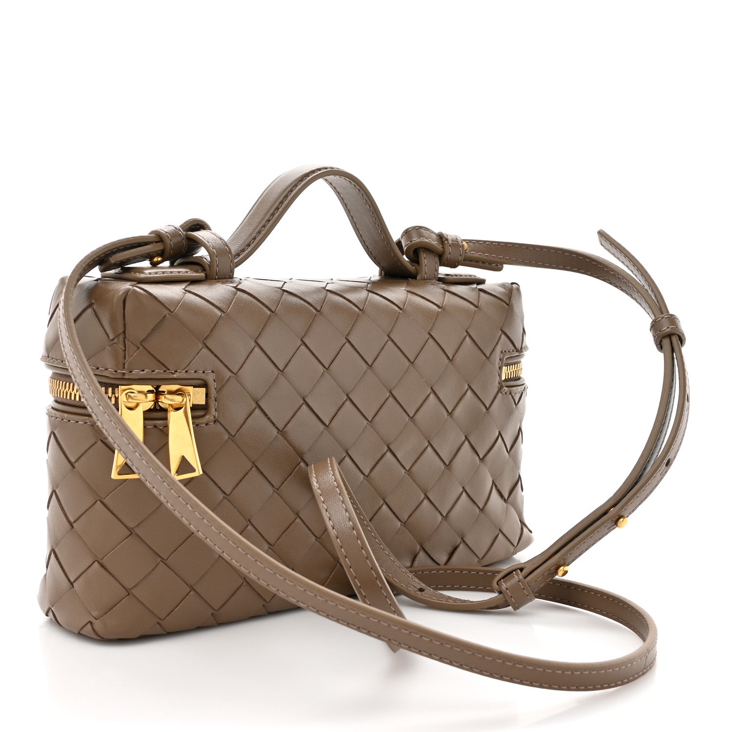 Bottega Veneta Calfskin Intrecciato Bang Bang Vanity Case Pinecone 3 of 10