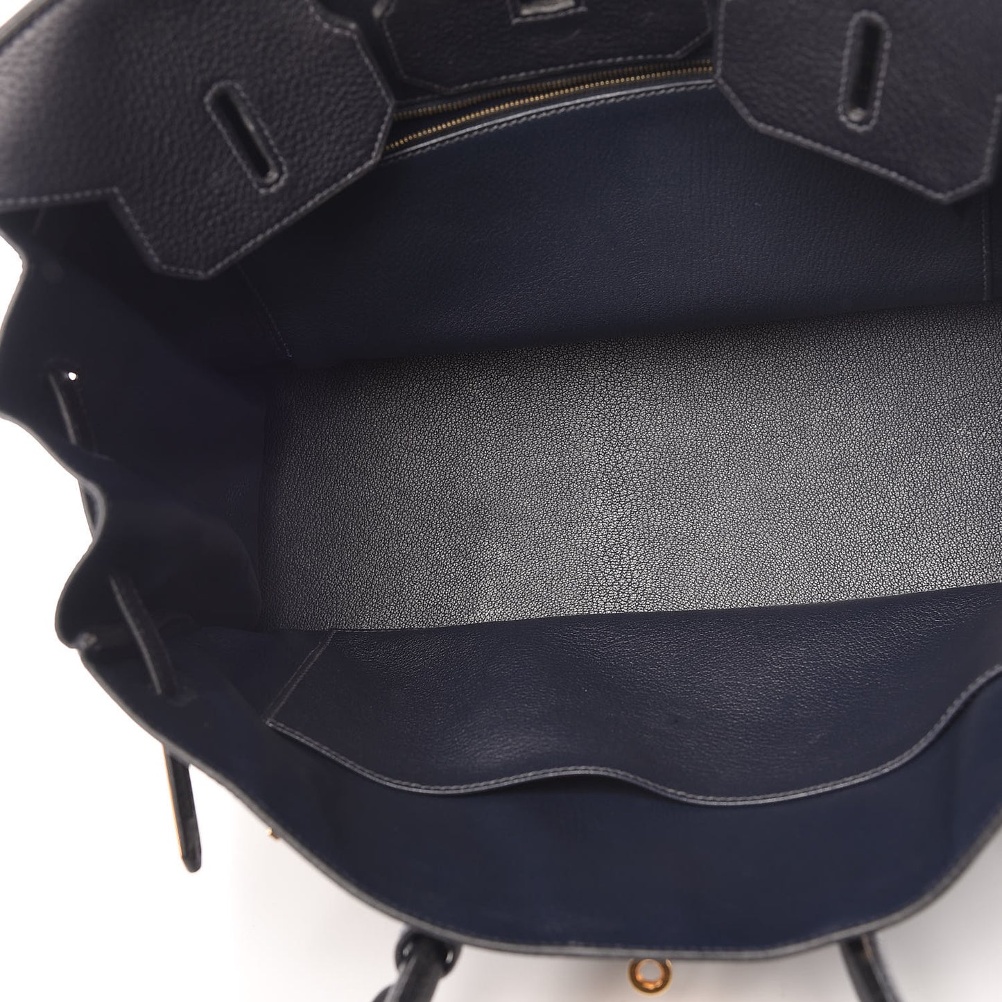 Taurillon Clemence Birkin 35 Bleu Indigo