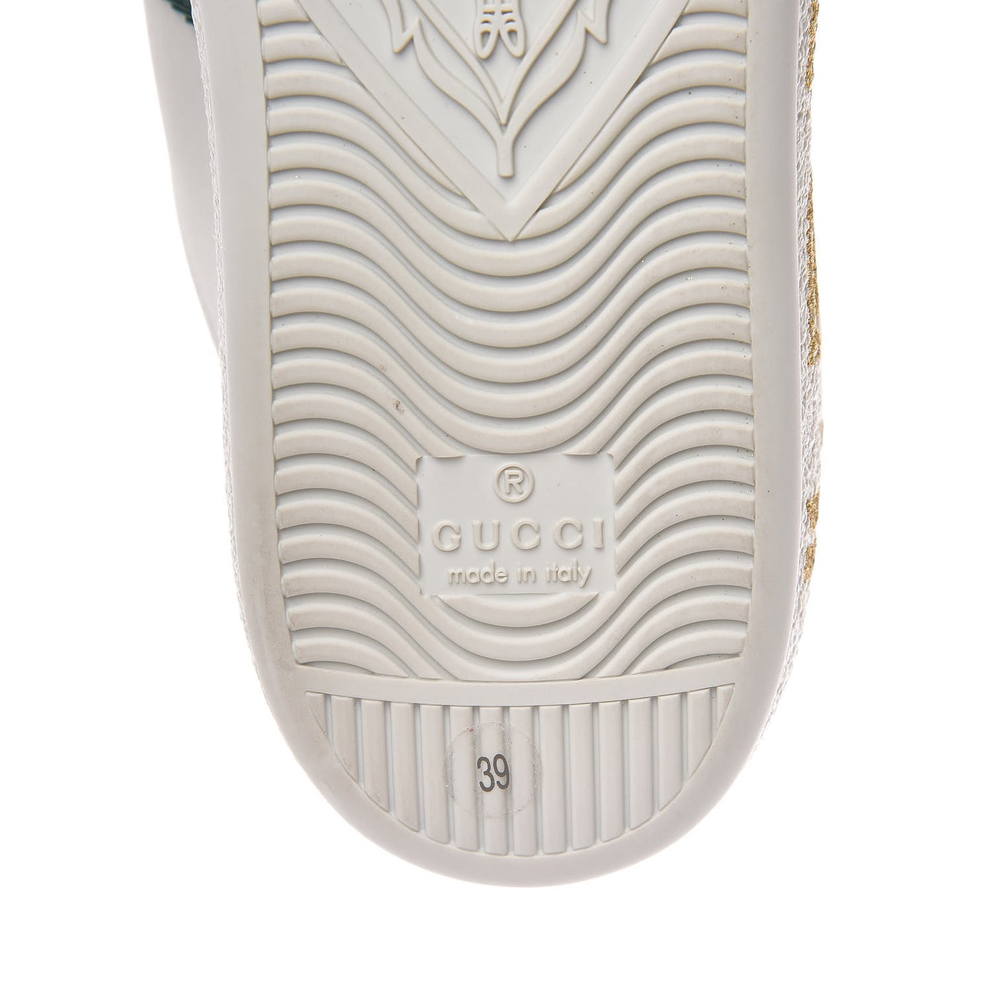 X SEGA Calfskin Ayers Web Guccy Womens Ace Sneakers 39 White