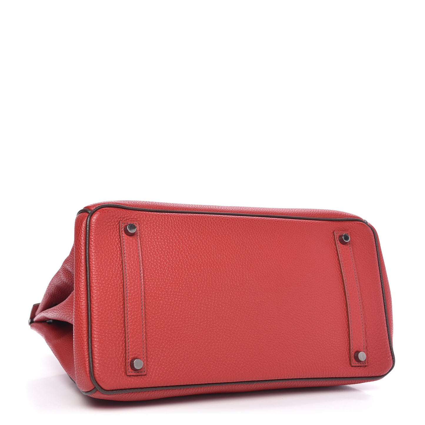 Togo Bi Color Horseshoe Birkin 35 Rouge Garance Chocolate