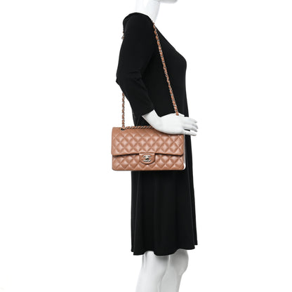 Chanel Lambskin Quilted Medium Double Flap Brown 2 of 10