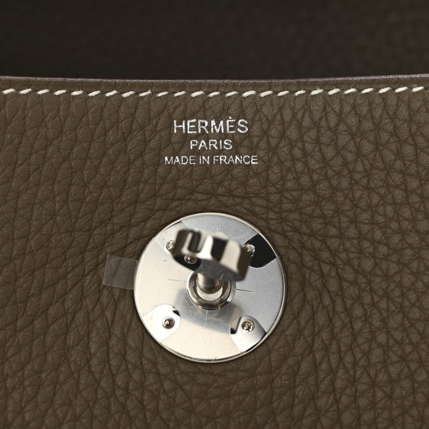 Hermes Taurillon Clemence Lindy 26 Etoupe 6 of 11