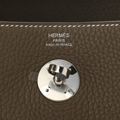 Hermes Taurillon Clemence Lindy 26 Etoupe 6 of 11