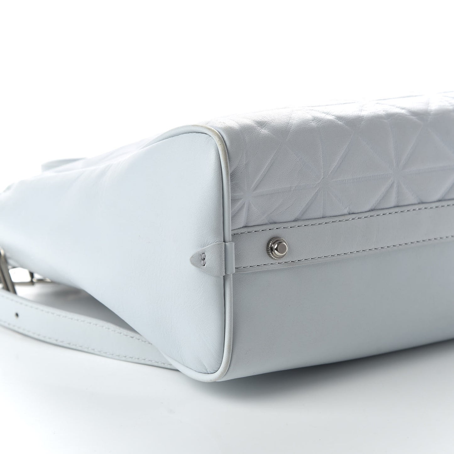 Calfskin Quilted Small Ryder Satchel Glacier