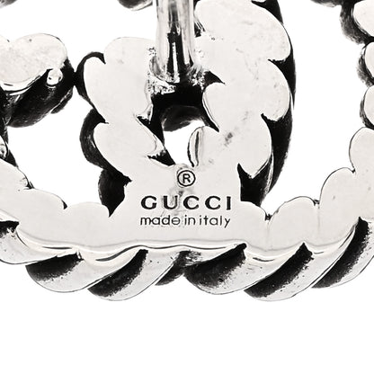 Gucci Sterling Silver Torchon Double G Earrings 4 of 4