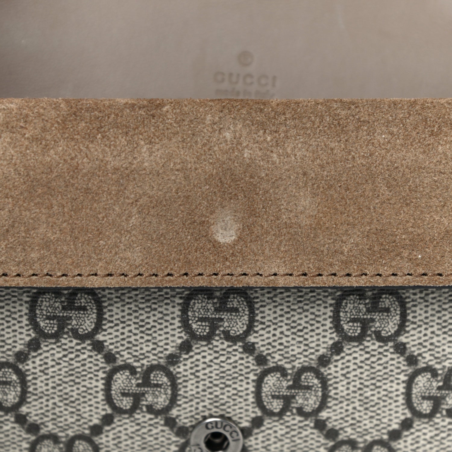 Gucci GG Supreme Monogram Super Mini Dionysus Shoulder Bag Taupe 10 of 11