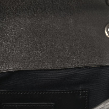 Saint Laurent Sheepskin Tri-Quilt Monogram Medium College Bag Coal 7 of 10