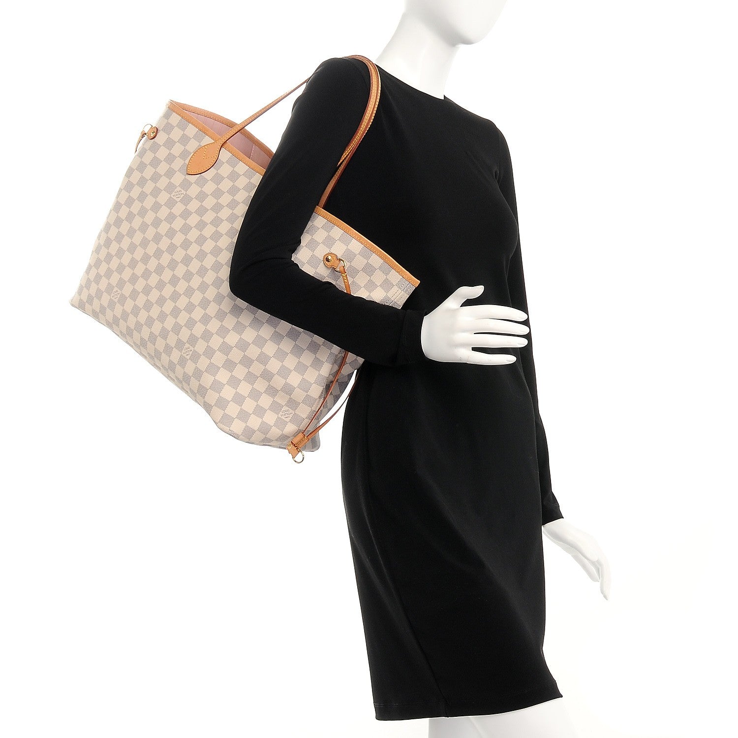 Louis Vuitton Damier Azur Neo Neverfull GM Rose Ballerine 2 of 11