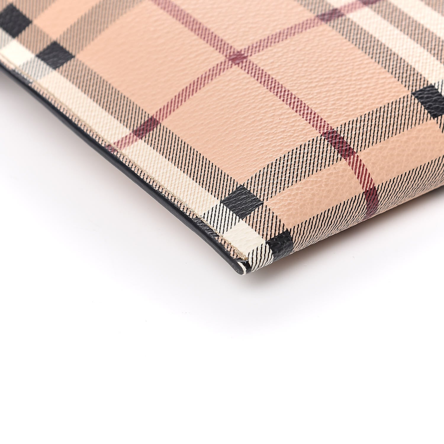 Burberry Haymarket Check Peyton Crossbody Clutch Bag Toffee 8 of 10