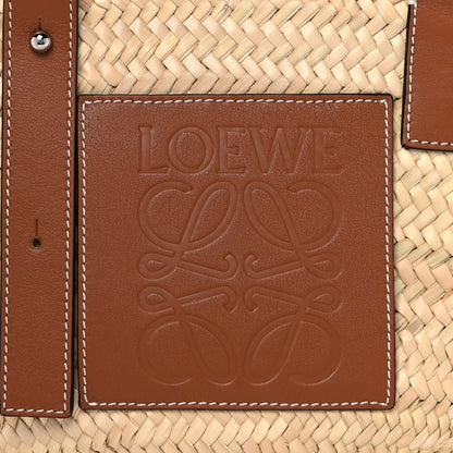 Loewe Raffia Small Basket Tote Bag Natural Tan 8 of 11