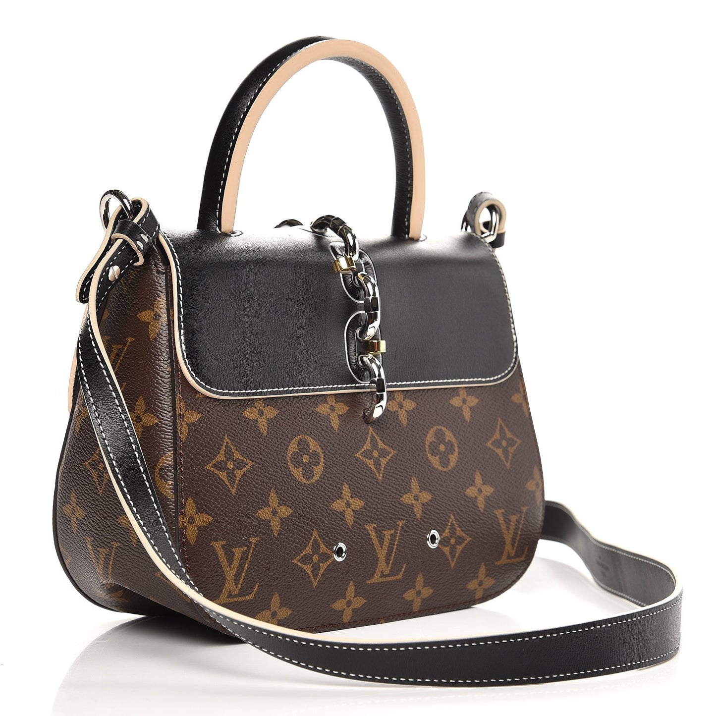 Calfskin Monogram Chain It Bag PM Black